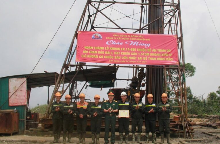 Kỷ lục khoan thăm dò mở ra trữ lượng lớn mỏ than Bảo Đài I